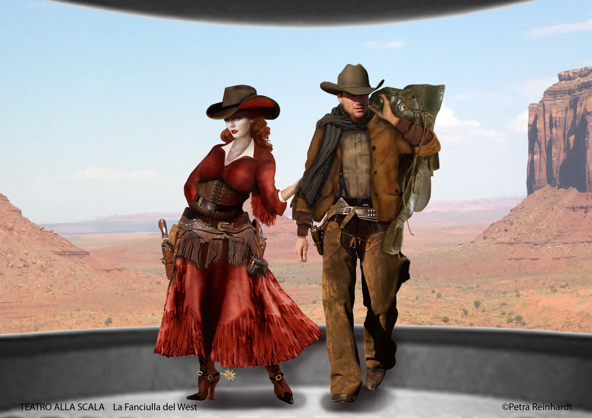 LA FANCIULLA DEL WEST Teatro alla Scala, Milano, Costume Design by Petra Reinhardt ©Petra-Reinhardt