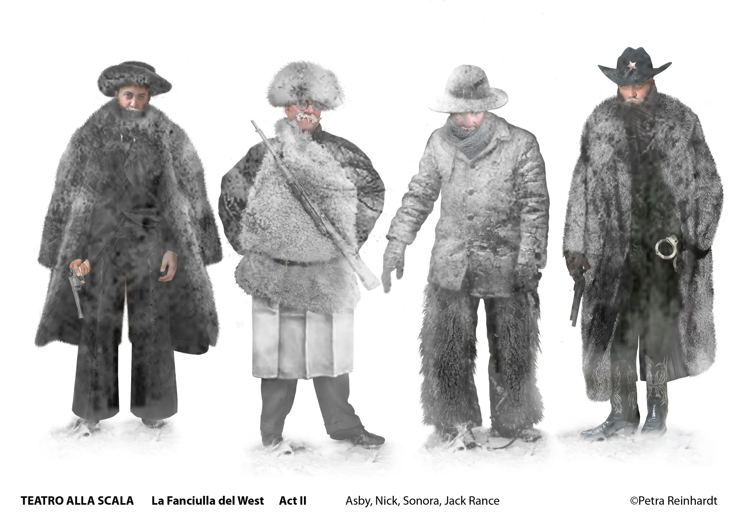 LA FANCIULLA DEL WEST Teatro alla Scala, Milano, Costume Design by Petra Reinhardt ©Petra-Reinhardt