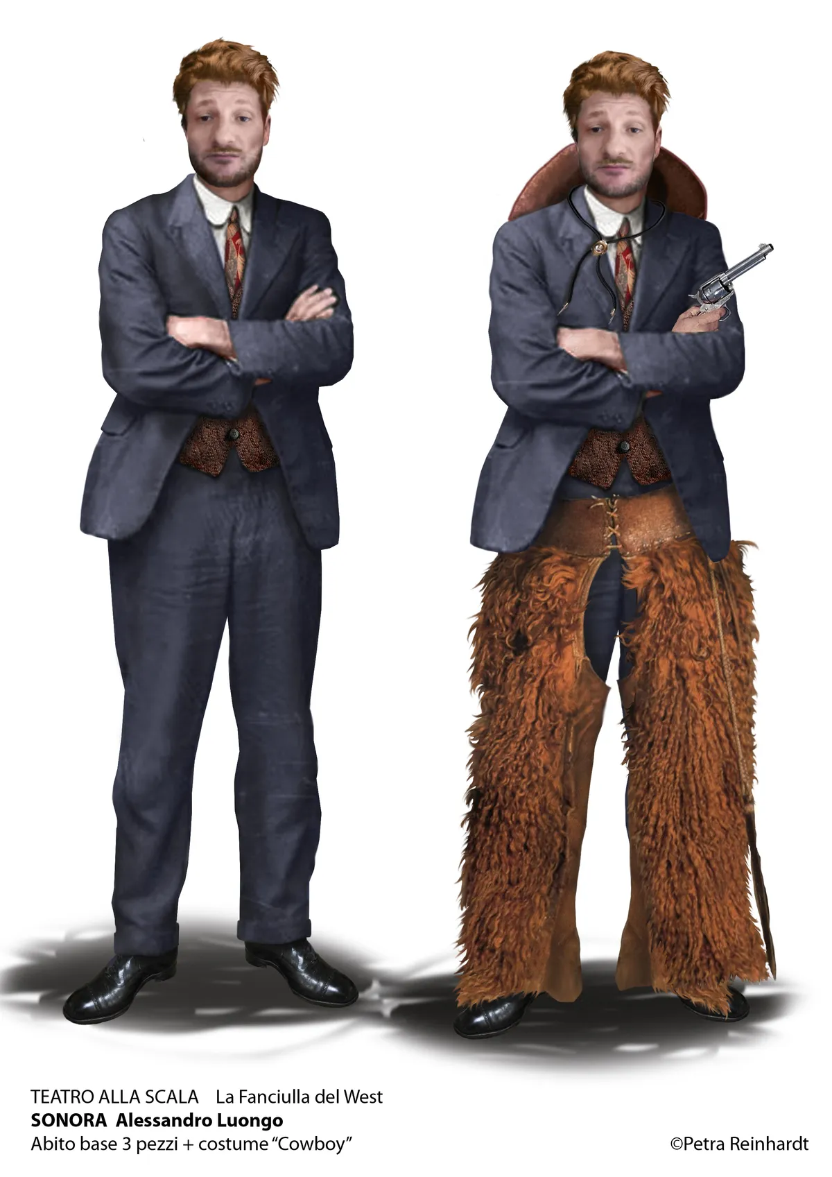 03b, LA FANCIULLA DEL WEST Teatro alla Scala, Milano, Costume Design by Petra Reinhardt ©Petra-Reinhardt