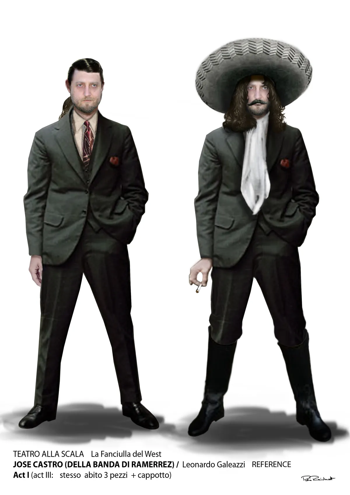 03c, LA FANCIULLA DEL WEST Teatro alla Scala, Milano, Costume Design by Petra Reinhardt ©Petra-Reinhardt