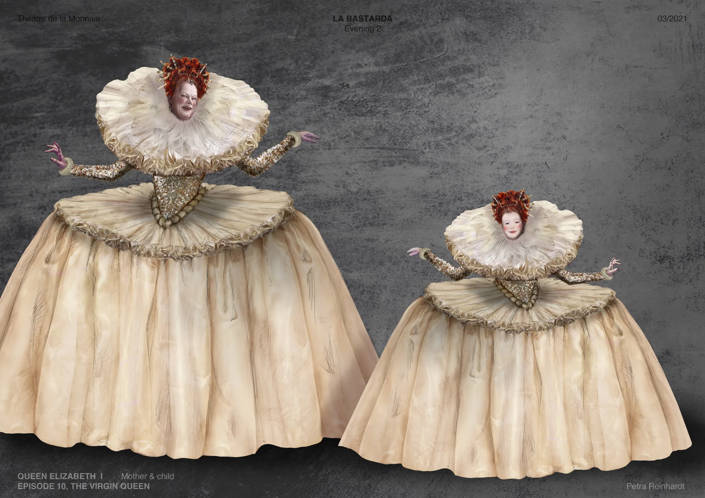 BASTARDA Theatre de La Monnaie, Bruxelles, Costume Design by Petra Reinhardt