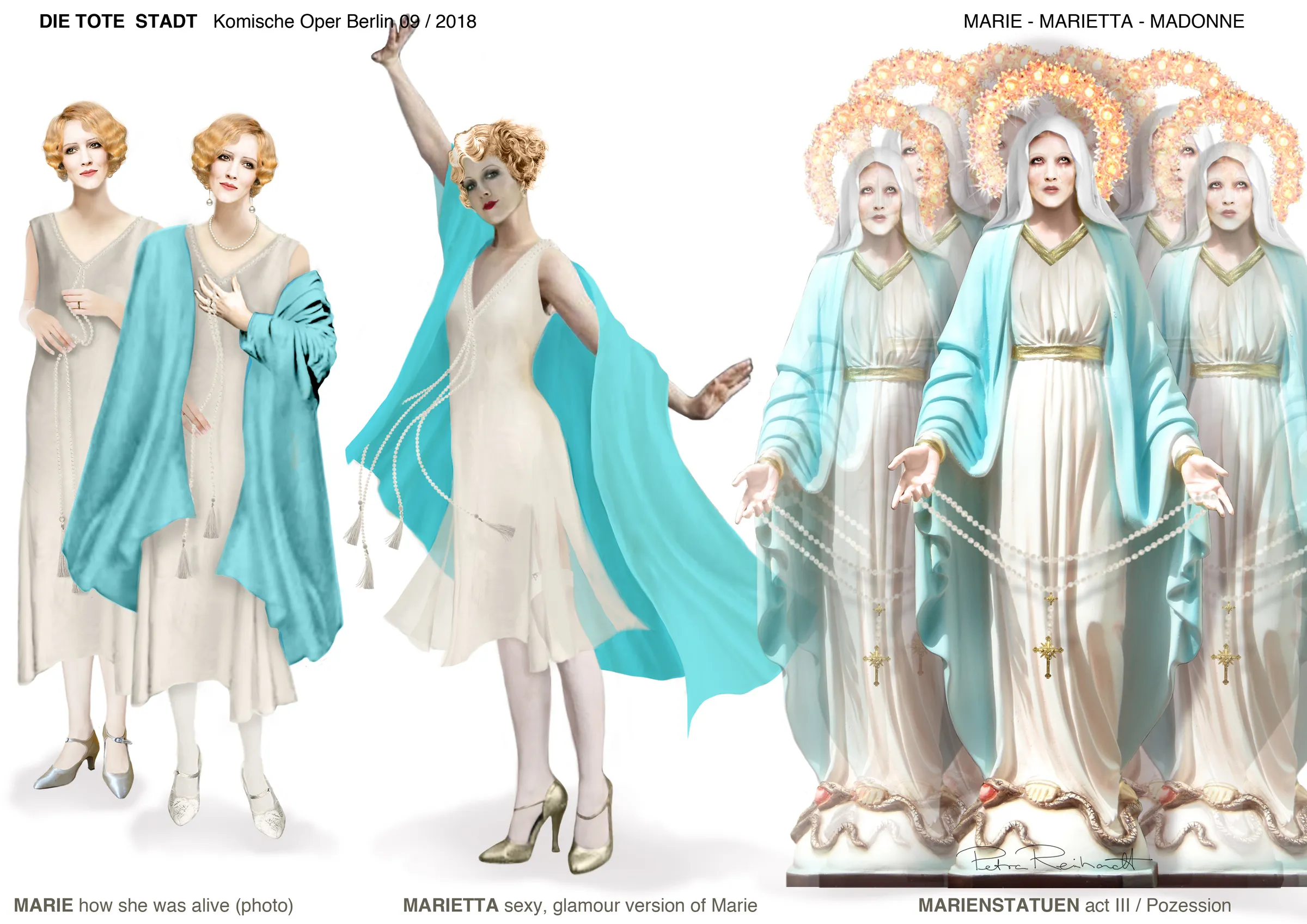 DIE TOTE STADT Komische Oper, Berlin, Costume Design by Petra Reinhardt