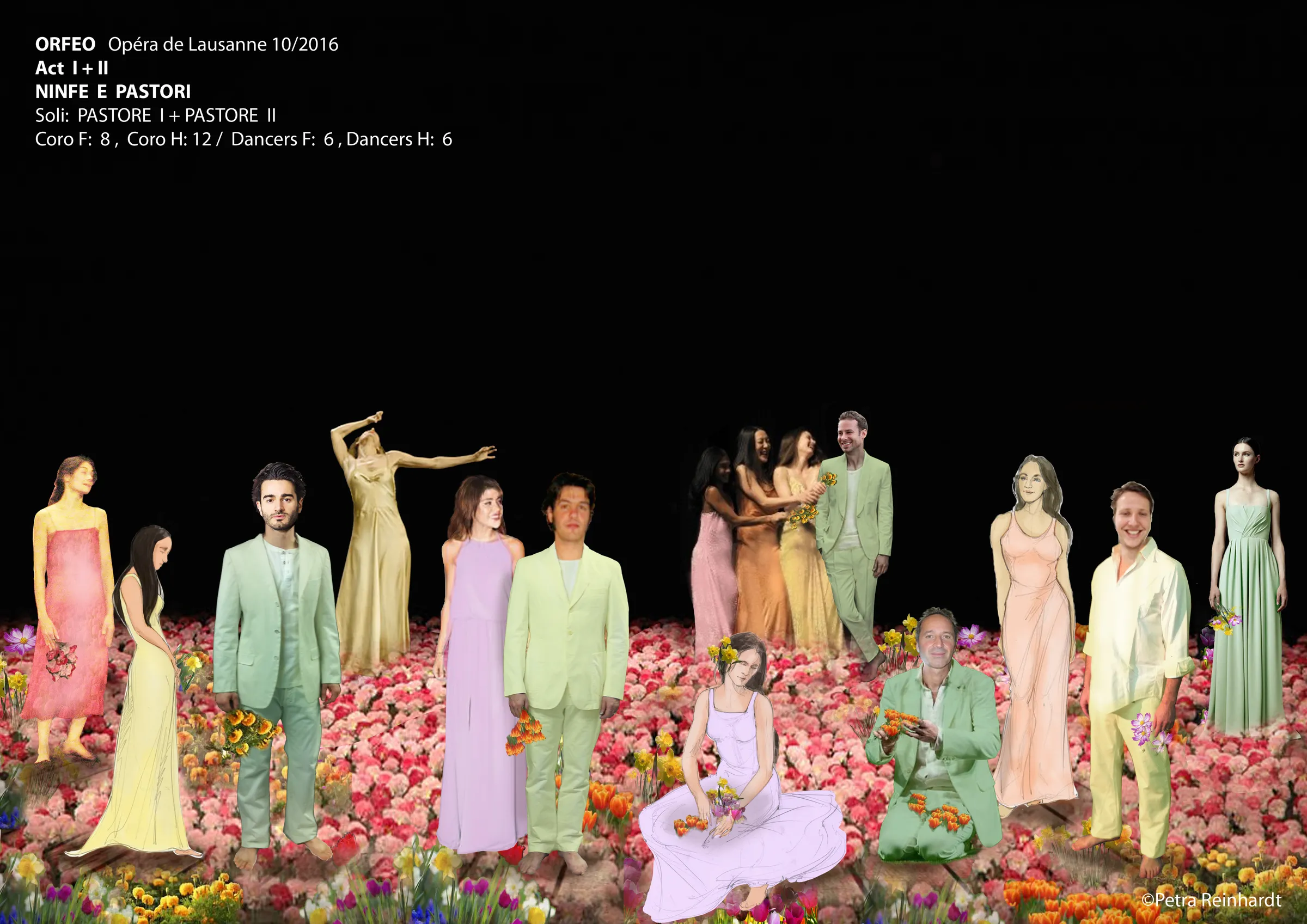 ORFEO Opera de Lausanne, Costume Design by Petra Reinhardt