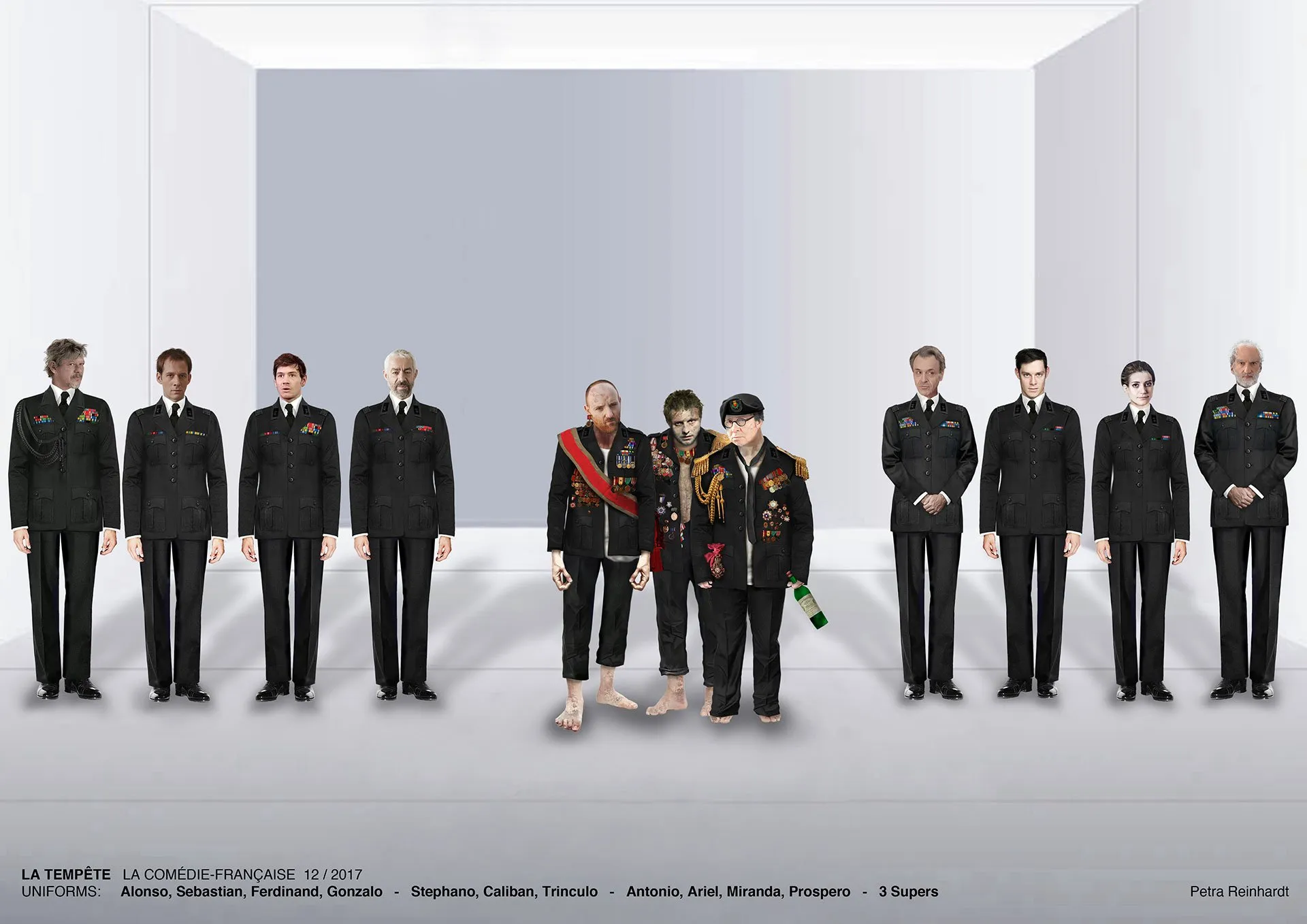 THE TEMPEST La Comedie Francaise, Paris, Costume Design by Petra Reinhardt ©Petra-Reinhardt