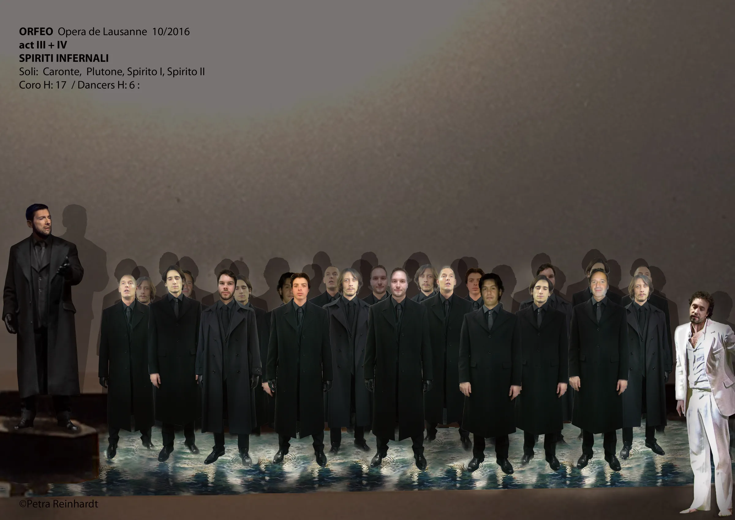 ORFEO Opera de Lausanne, Costume Design by Petra Reinhardt