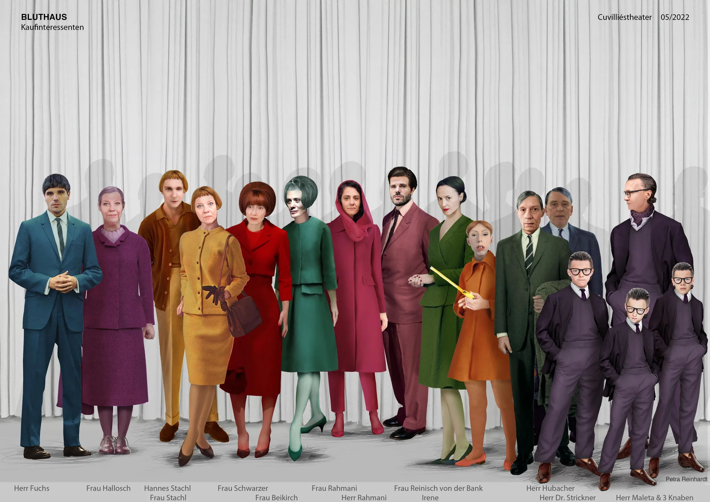 BLUTHAUS Bayerische Staatsoper, Bayerisches Staatsschauspiel Munchen, Costume Design by Petra Reinhardt