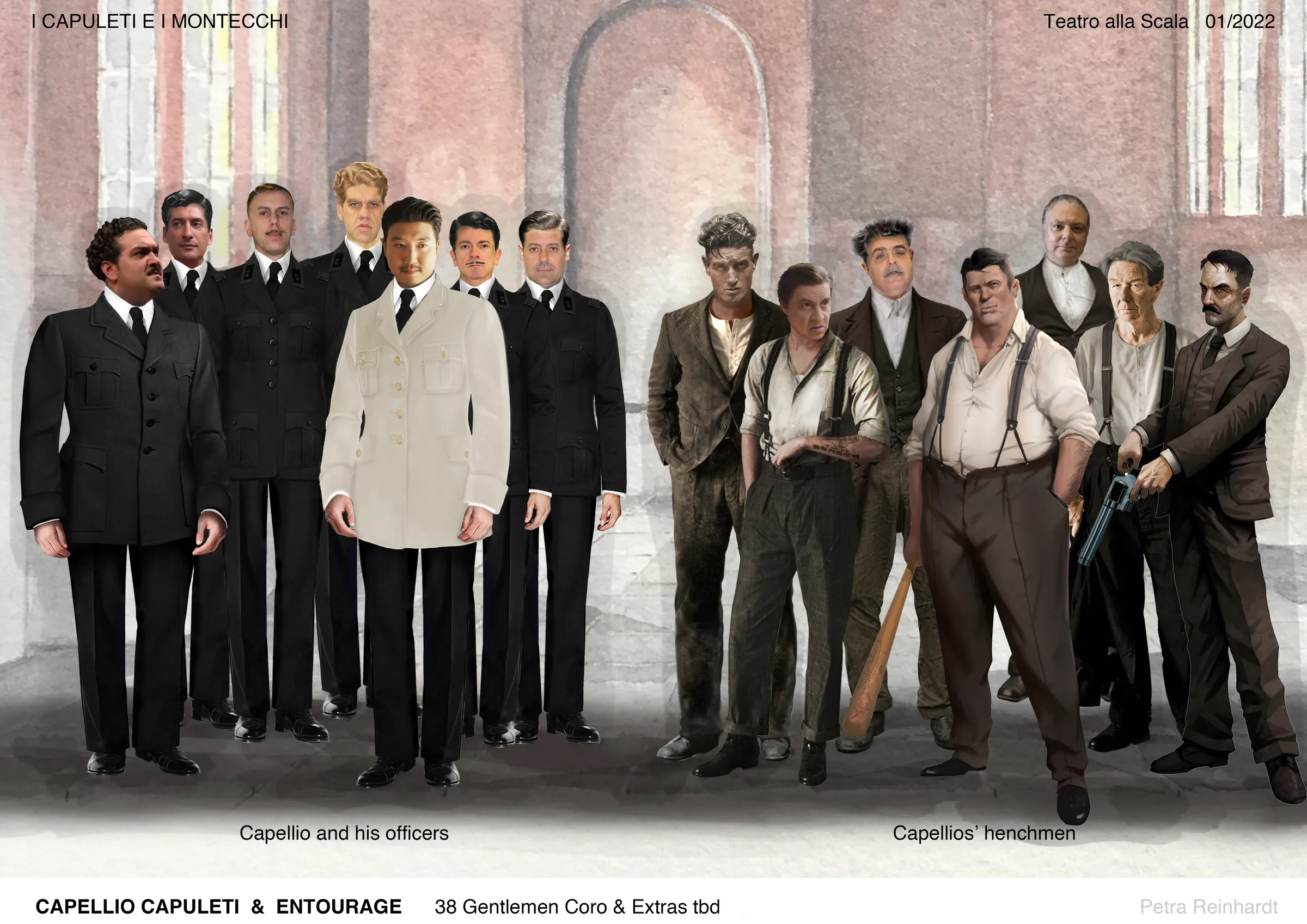 I Capuleti e I Montecchi Teatro alla Scala Milano, Costume Design by Petra Reinhardt