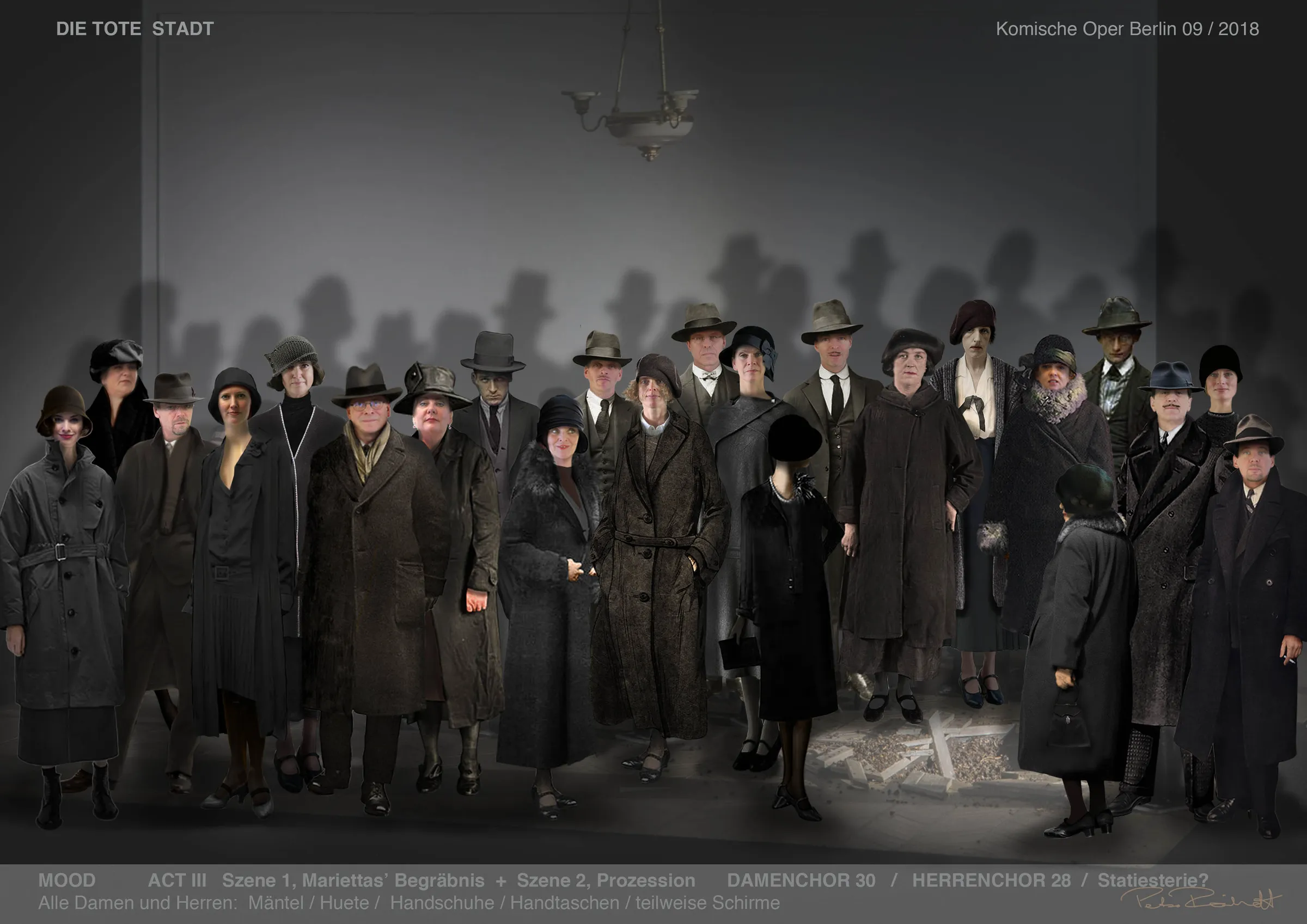 DIE TOTE STADT Komische Oper, Berlin, Costume Design by Petra Reinhardt
