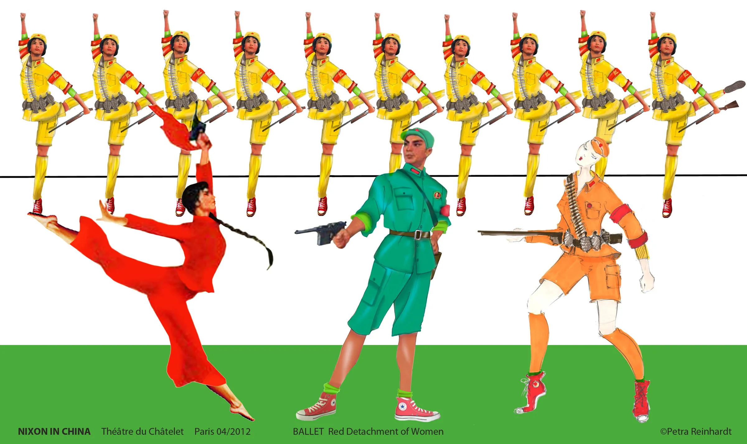 , NIXON IN CHINA Theatre du Chatelet, Paris, Costume Design by Petra Reinhardt ©Petra-Reinhardt