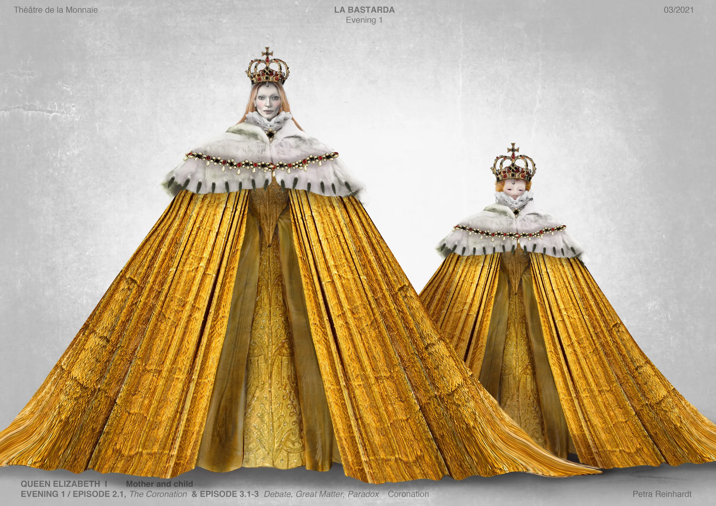 BASTARDA Theatre de La Monnaie, Bruxelles, Costume Design by Petra Reinhardt