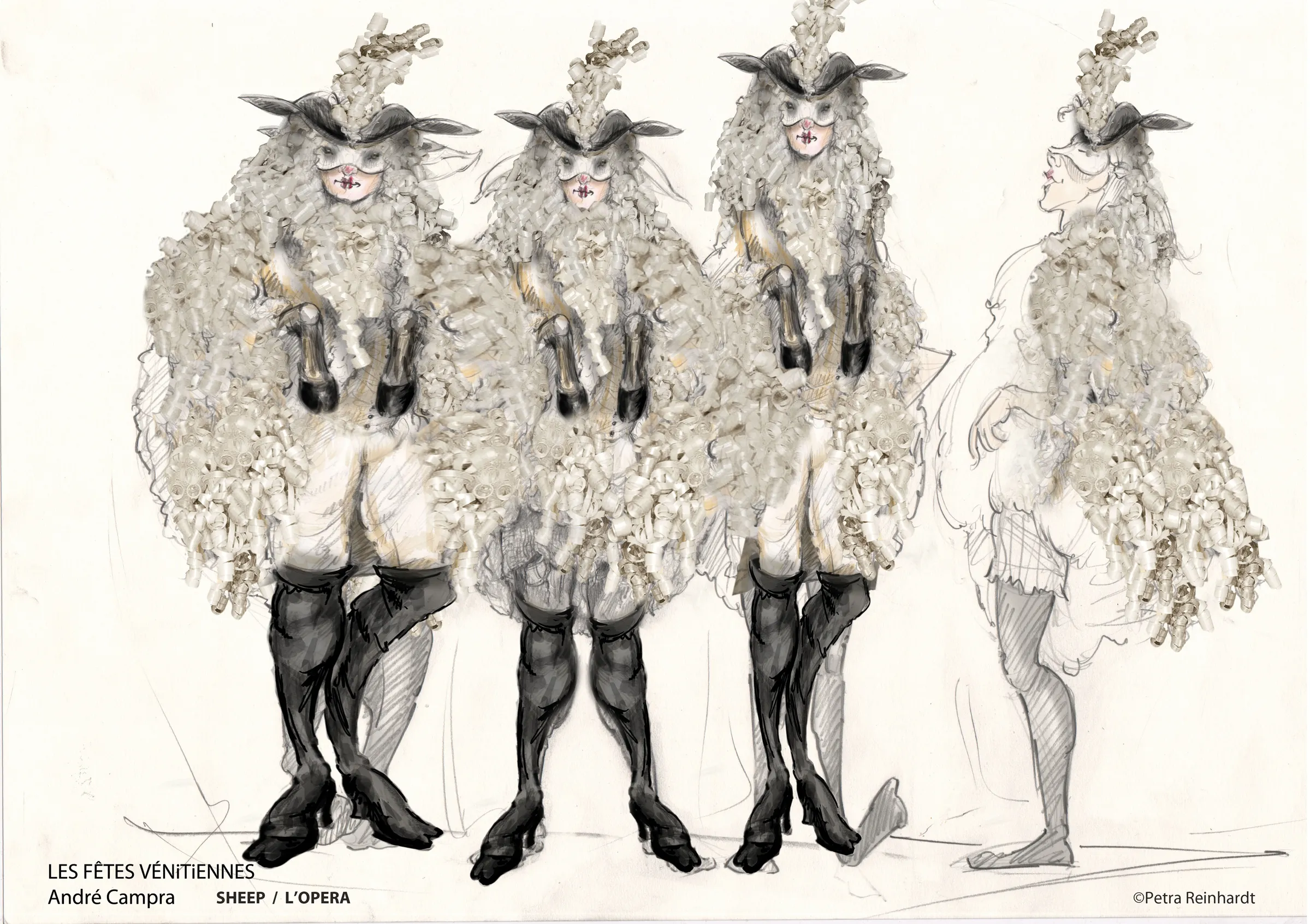 LES FETES VENITIENNES Opera Comique, Paris, Costume Design by Petra Reinhardt ©Petra-Reinhardt