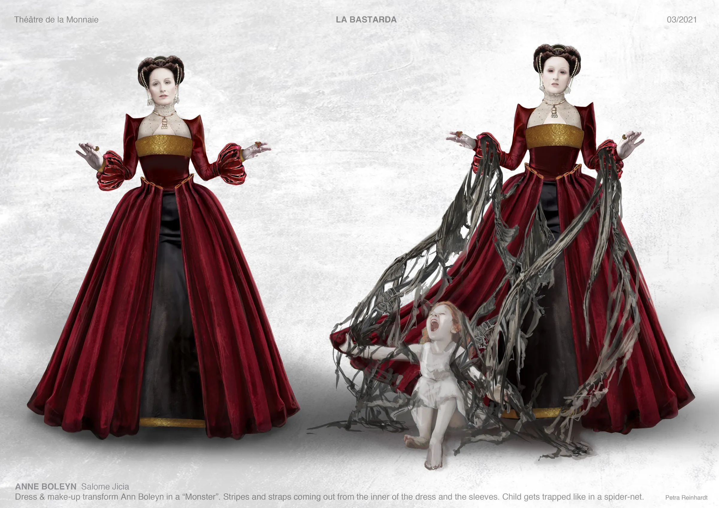 BASTARDA Theatre de La Monnaie, Bruxelles, Costume Design by Petra Reinhardt