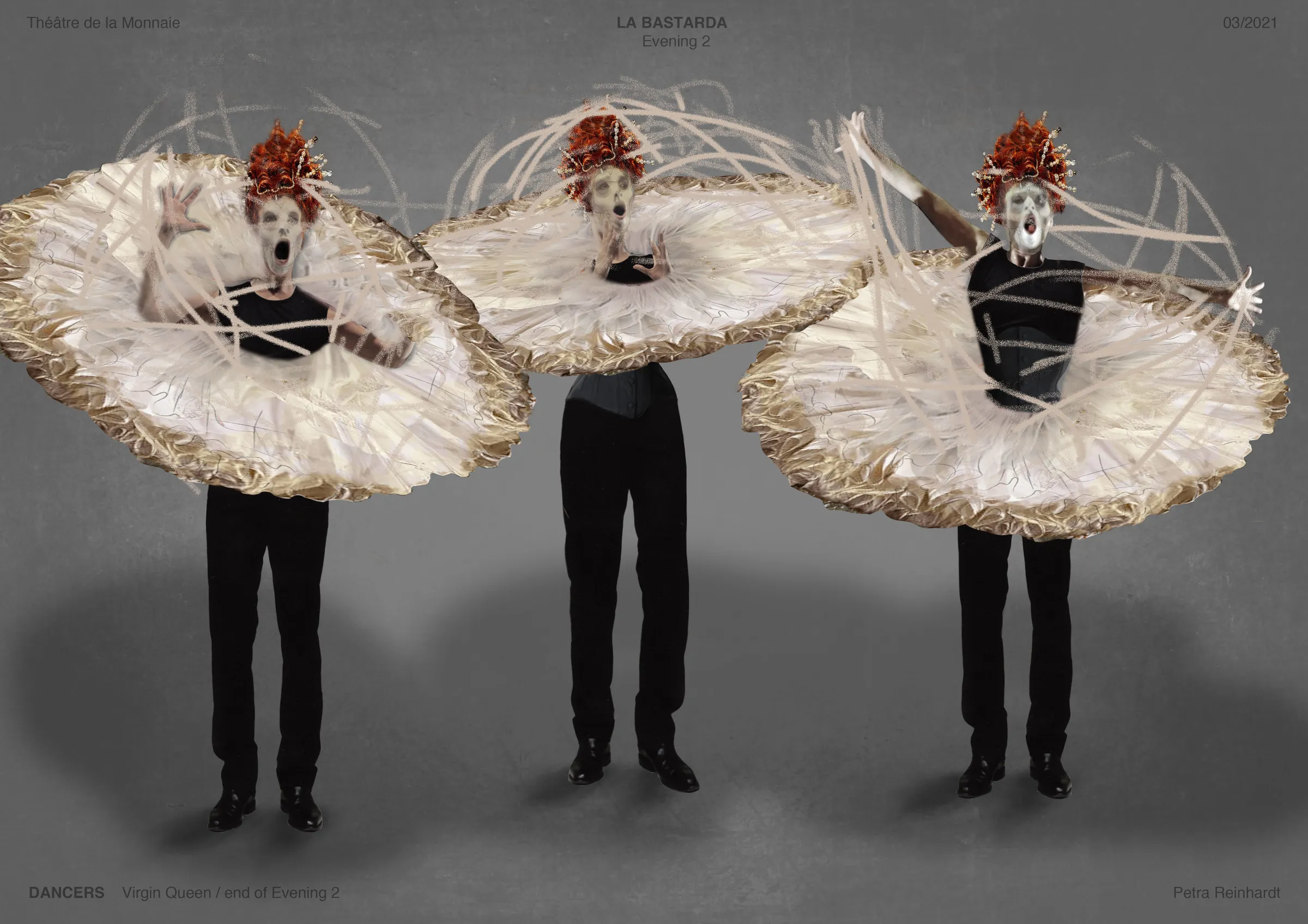 BASTARDA Theatre de La Monnaie, Bruxelles, Costume Design by Petra Reinhardt