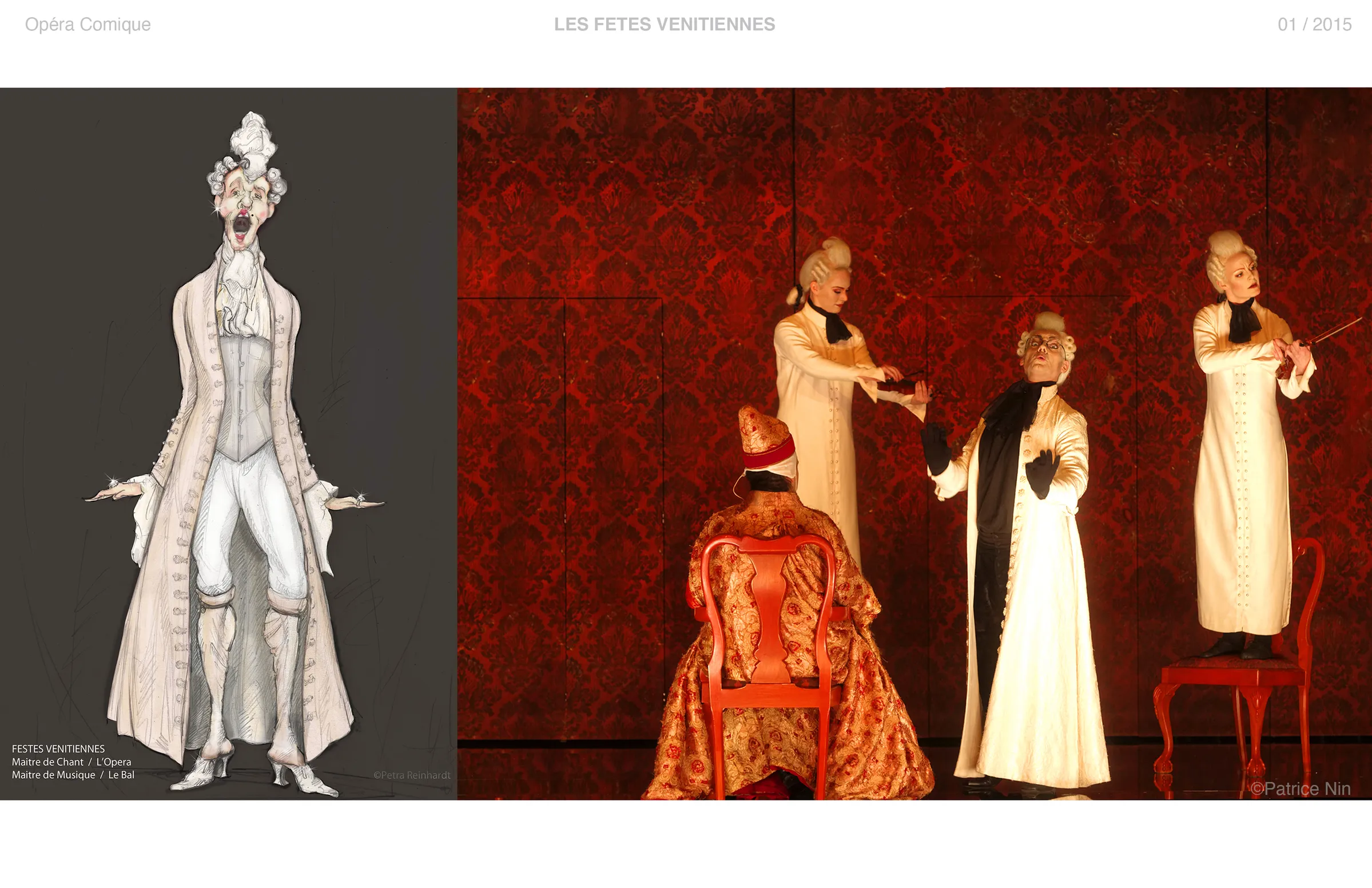 LES FETES VENITIENNES Opera Comique, Paris, Costume Design by Petra Reinhardt