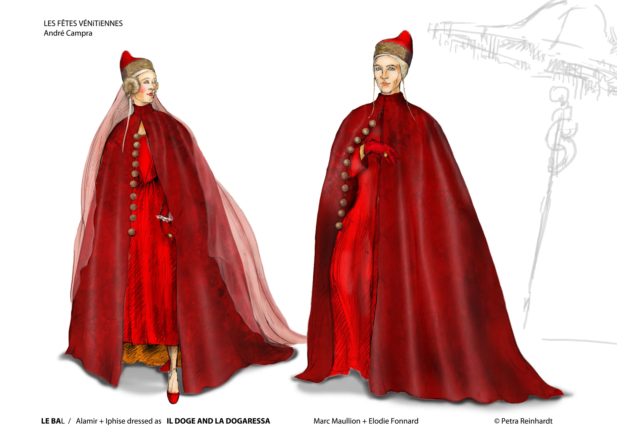 LES FETES VENITIENNES Opera Comique, Paris, Costume Design by Petra Reinhardt ©-Petra-Reinhardt